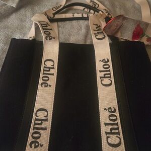 Black and Tan Tote Bag